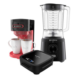 Kit Trio Click Cadence Sanduicheira Cafeteira Liquidificador
