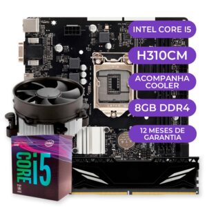 Kit Upgrade Gamer Intel Core I5 8ª Geração Placa Mãe 8GB DDR4