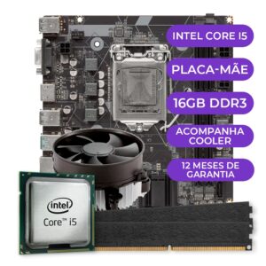 Kit Upgrade, Intel i5 4ª, Cooler, Placa Mãe, 16GB DDR3
