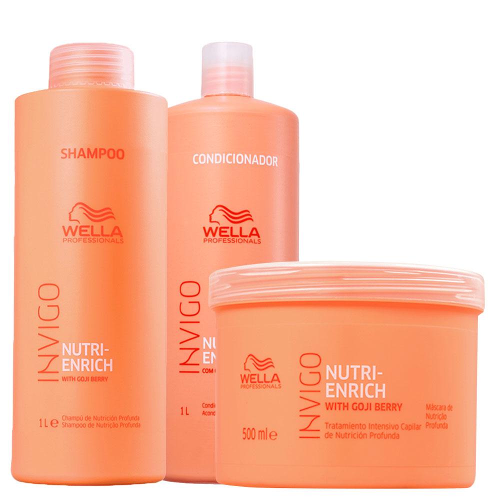 Kit Wella Invigo Enrich Professionals Profissional Shampoo e