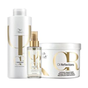 Kit Wella Oil Reflections Shampoo e Máscara e Óleo Light