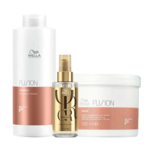 Kit Wella Professionals Fusion Profissional Shampoo e Máscara e Óleo