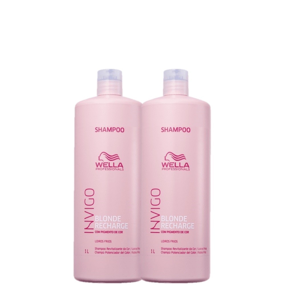Kit Wella Professionals Invigo Blonde Recharge Shampoo Desamarelador