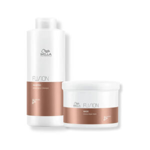 Kit Wella Shampoo 1L e Máscara 500g Fusion
