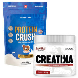 Kit Whey Protein 100% Concentrado Crush 900g Refil Under Labz