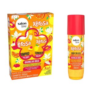 Kit Xêrosa Baunilha Doce com Shampoo Condicionador e Body Splash