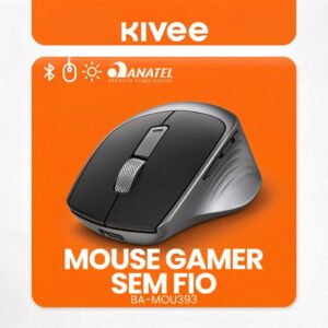 Kivee X Basike Mouse Sem Fio Bluetooth 2.4G Silencioso DPI Ajustável — Informática