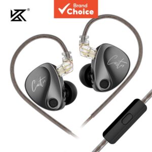 KZ Castor Fones De Ouvido Com Fio Melhorado Baixo HiFi 2 Dinâmico