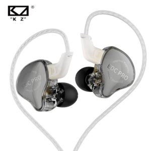 KZ Edc Pro Hifi fone de ouvido in-ear com fio, drivers dinâmicos