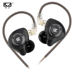 KZ Edx Pro X Fones De Ouvido Unidade Dinâmica HiFi Bass Com