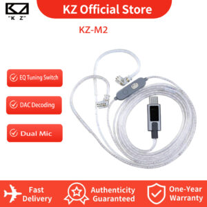KZ M2 Tipo C Cabo Com Dsp Duplo HD Microfone Fone De Ouvido 0.75