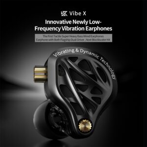 KZ Vibe X Iem Monitor Intra-Auricular 2DD Com Vibrações De Graves