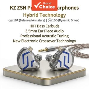 KZ Zsn Pro 2 Fones De Ouvido Metal 1BA 1DD Tecnologia Híbrida HiFi — Informática