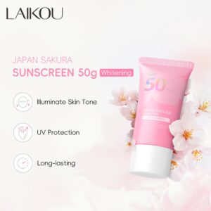Laikou Japão Protetor Solar Sakura-Versão Watery PA Para Todos Os