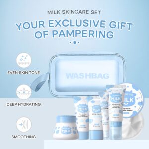 Laikou Kit Skincare Milk 7 Peças Produtos Para Skin Care Facial e
