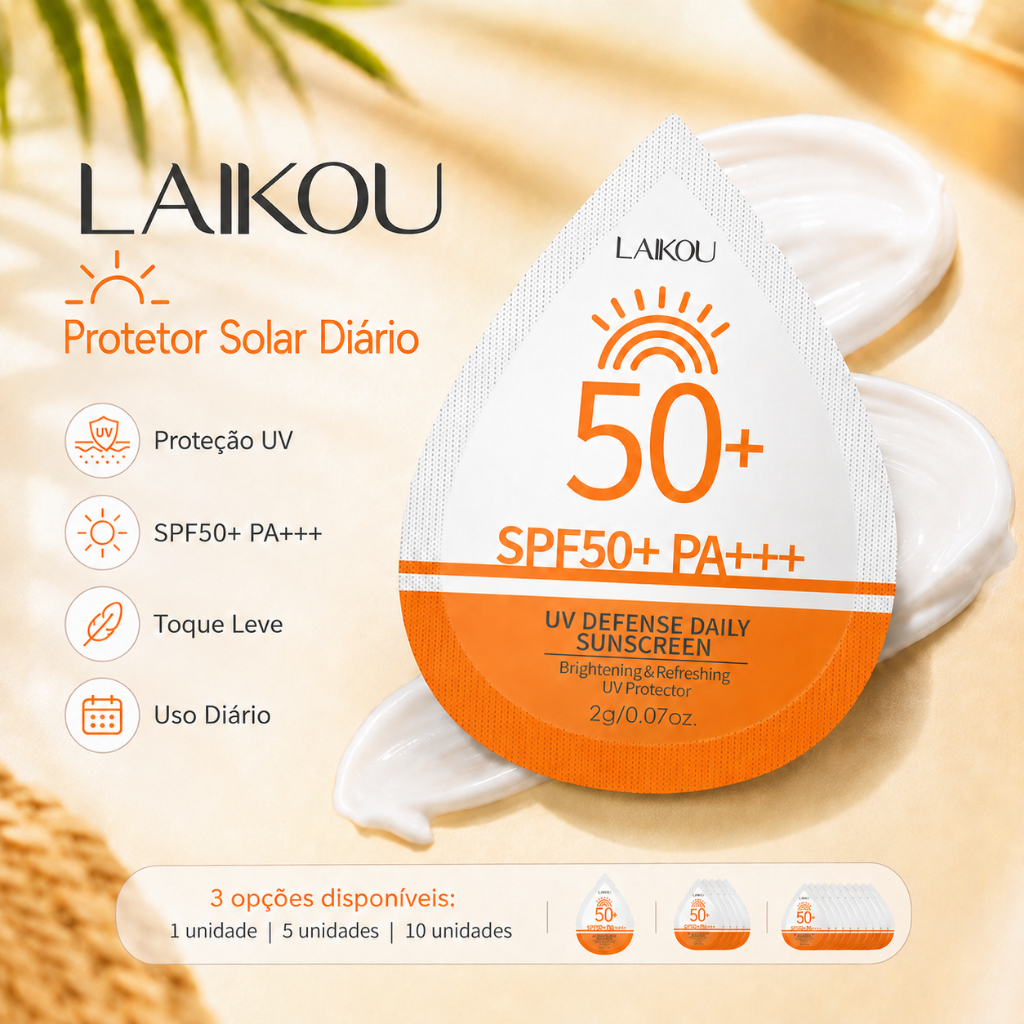 Laikou Protetor Solar Com Proteção E Perna Para Rosto — Skincare