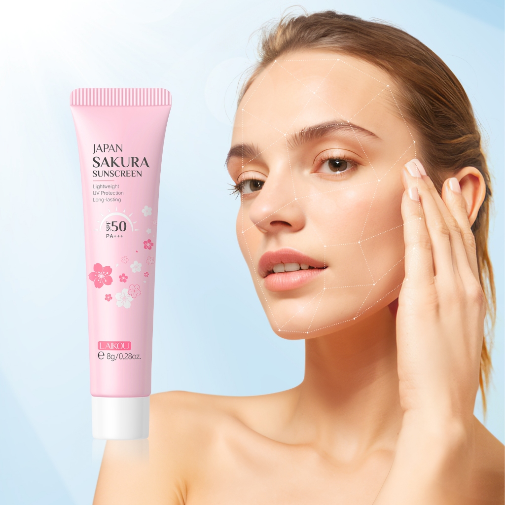 Laikou Protetor Solar Facial Sakura PA De Longa Duração À Prova — Skincare