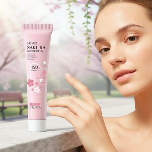 Laikou Protetor Solar Sakura 8 g, Fps 50 PA+++, à prova d'água e de