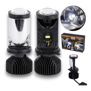 Lâmpada De Led Mini Projetor H4 Canhão 30lm Muito Forte