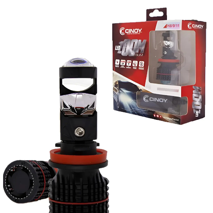 Lâmpada Ultra Led Cinoy Zoom H8 H9 Projetor Canhão 10.000 Lumens