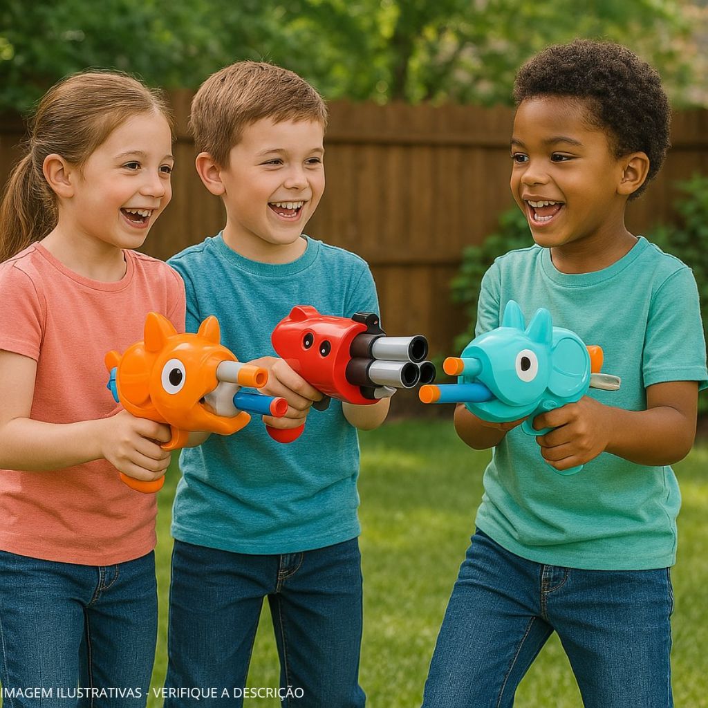 Lança Dardo Nerf Dinossauro e Dragão Dardos com Ventosa Brinquedo