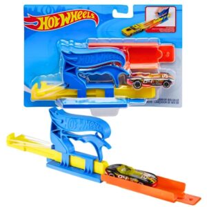 Lançador De Bolso Azul C Veículo Hot Wheels Mattel
