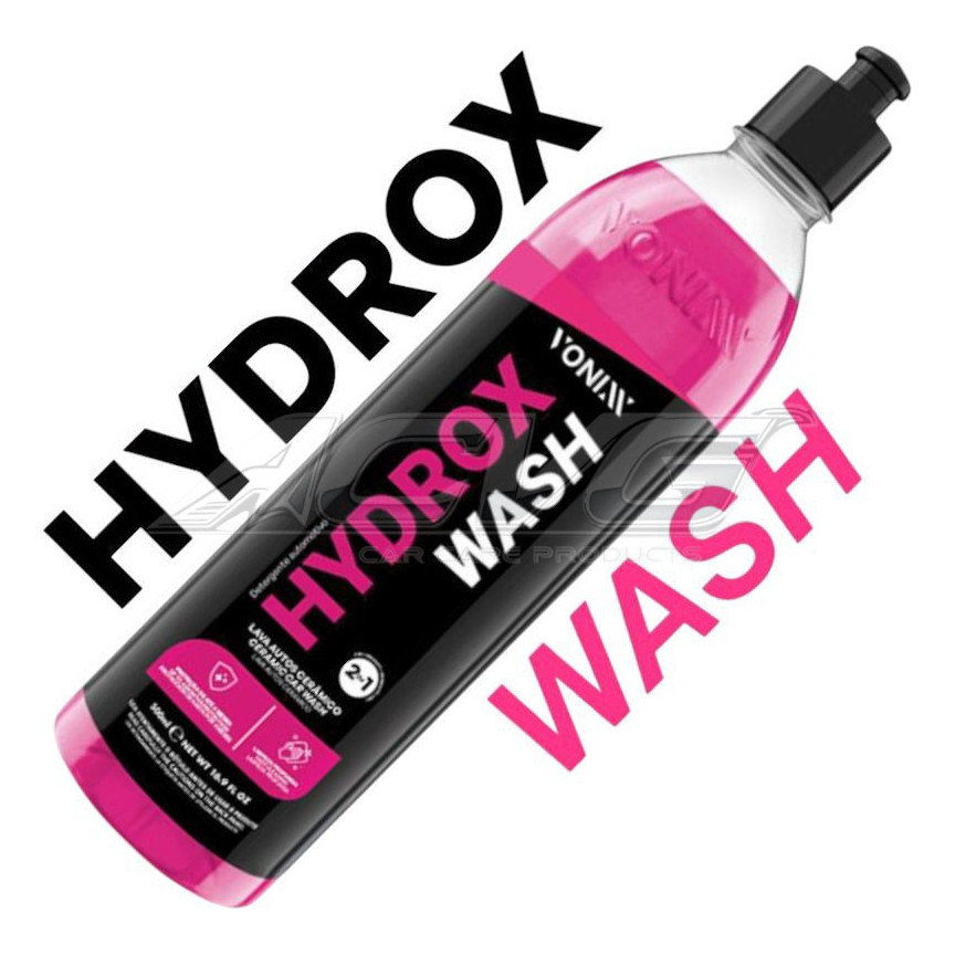 Lava Autos Cerâmico Vonixx Hydrox Wash 500ml 2 Em 1 Shampoo