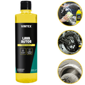 Lava Autos Shampoo Automotivo 500ml Ph Neutro Vintex Brilho, Limpeza