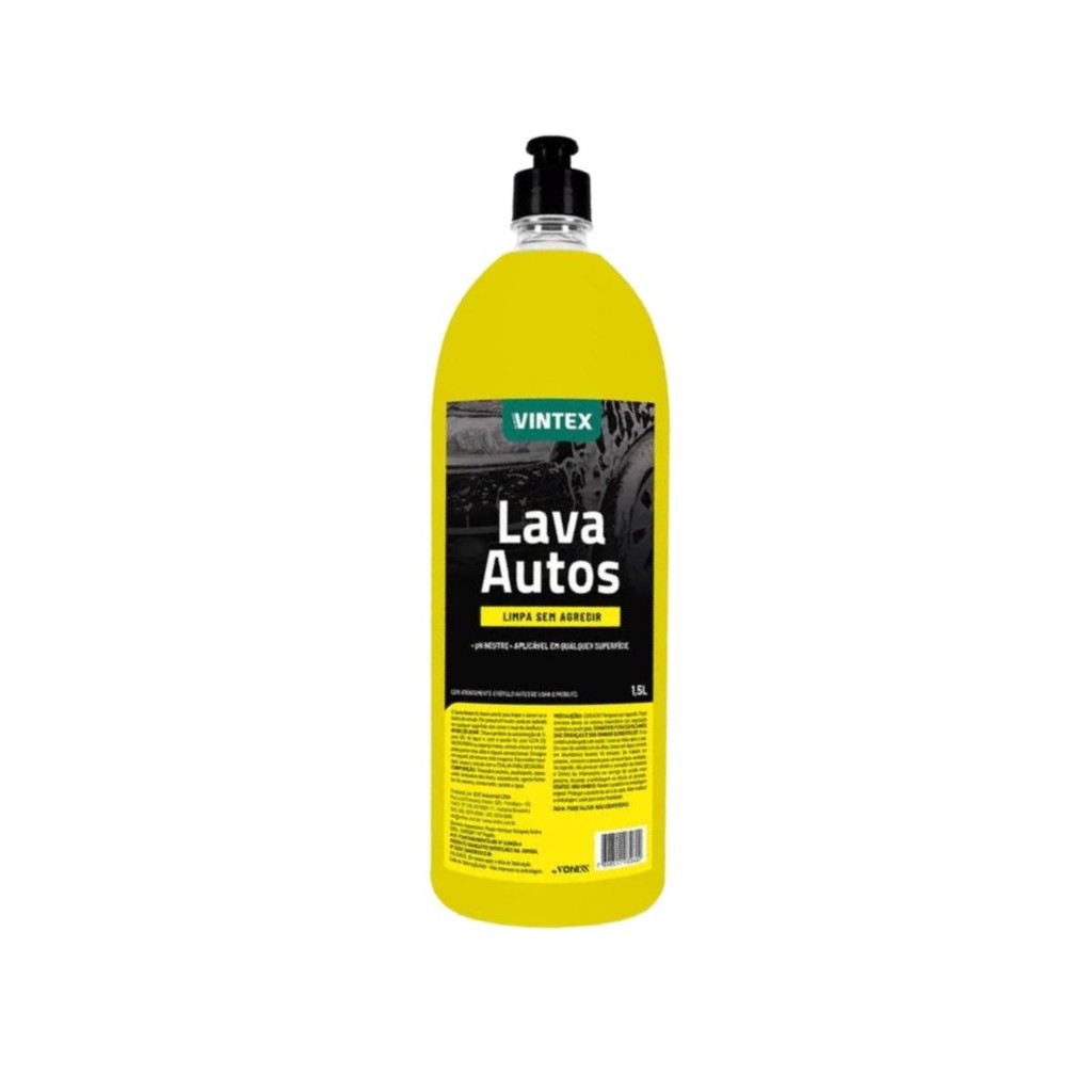 Lava Autos Vintex 1,5l Concentrado Neutro Shampoo Automotivo — Cabelos