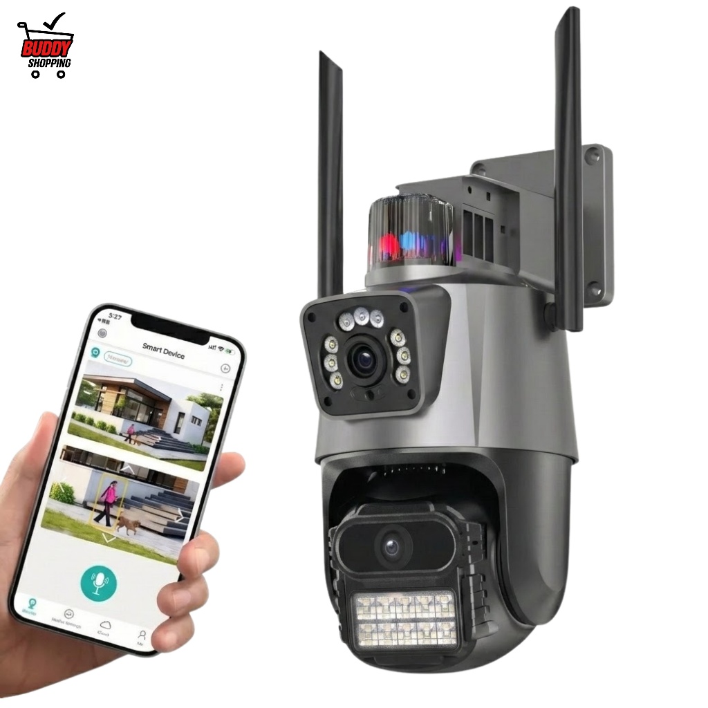 Leboss Câmera de Segurança IP Wi-Fi Lente Dupla Externa Ptz Visão — Câmeras e Drones