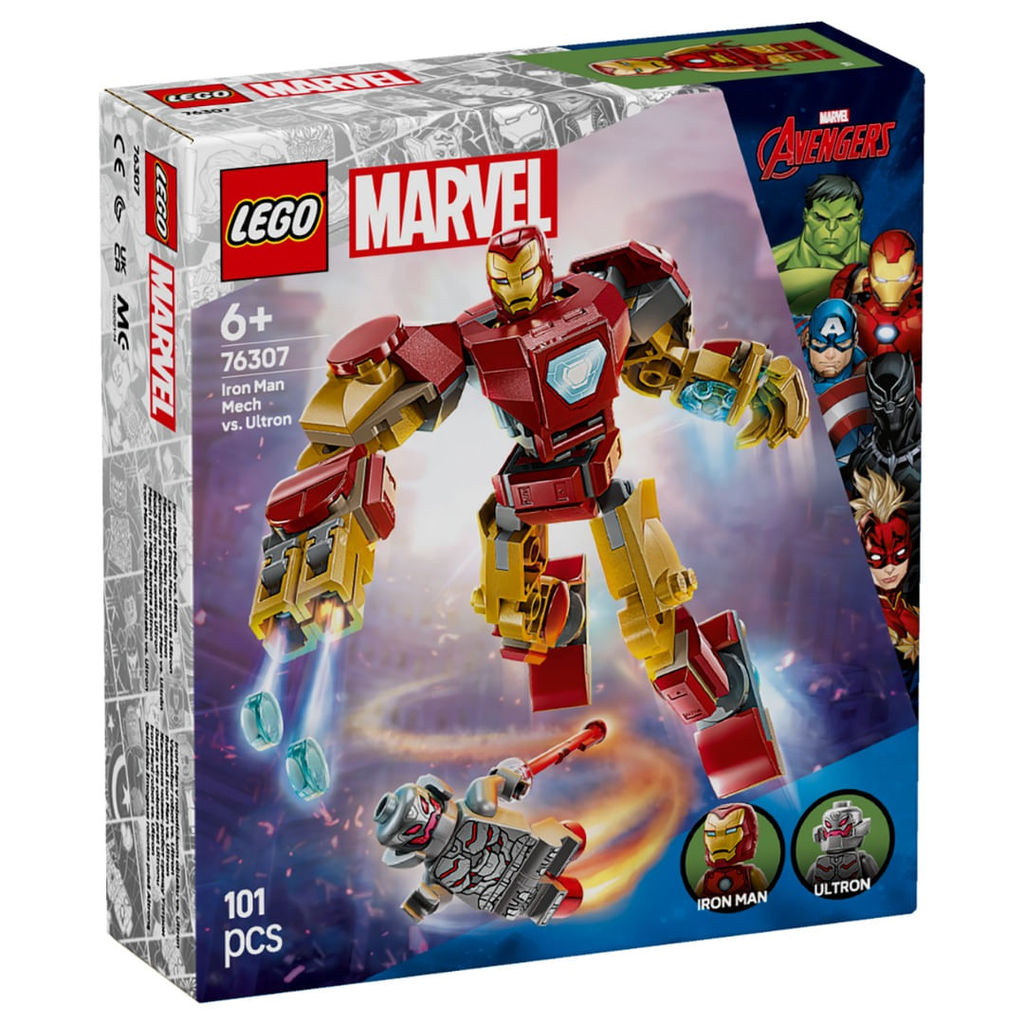 Lego Marvel Robô do Homem de Ferro vs Ultron 101 Peças -76307 — Brinquedos