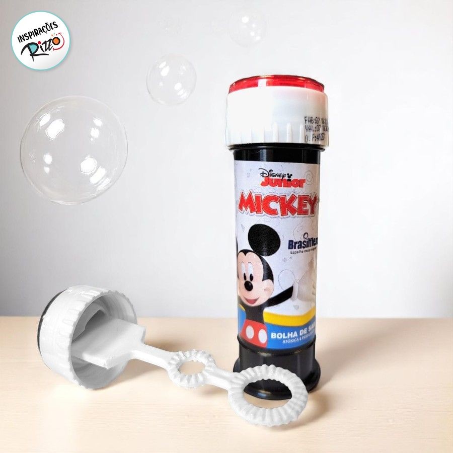 Lembrancinha Bolha de Sabão Mickey Mouse 60ml 1 unidade Disney