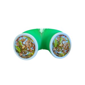 Lembrancinha Mola Maluca Brinquedo Turma da Floresta Verde 7×6,5cm 1