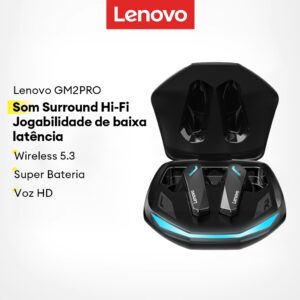 Lenovo GM2 Pro Fone de ouvido para jogos de baixa latência