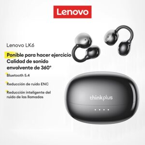 Lenovo LK6 Fone De Ouvido Bluetooth Limpar Alto E Baixo Uso Extralongo — Áudio e Fones