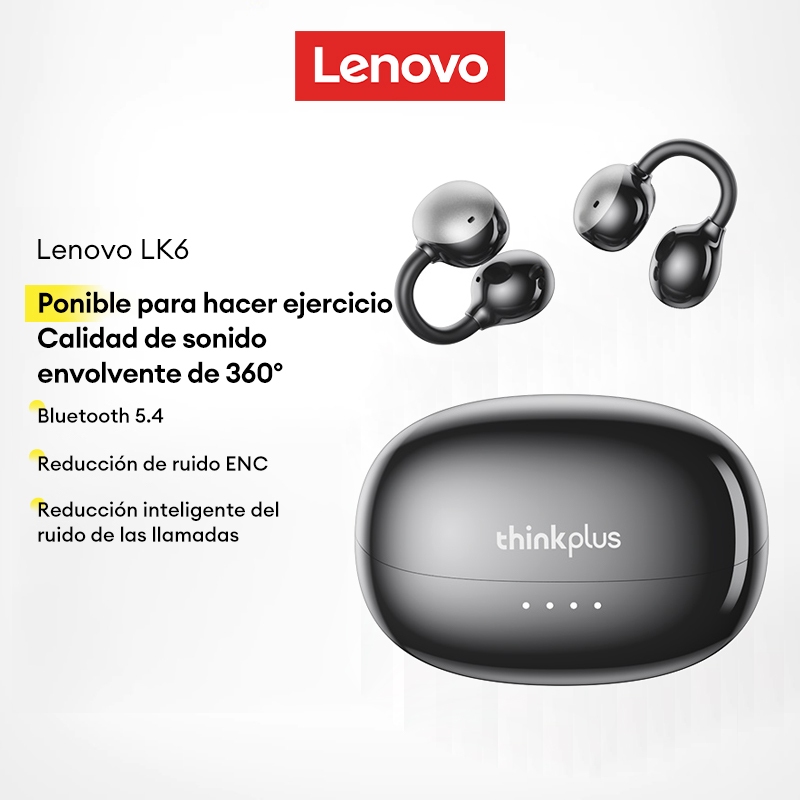 Lenovo LK6 Fone De Ouvido Bluetooth Limpar Alto E Baixo Uso Extralongo — Áudio e Fones