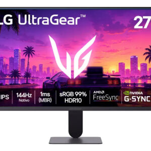 LG UltraGear Monitor Gamer 27" Ips, 144Hz Nativo, 1ms Full HD HDR10 — Informática
