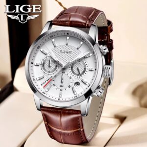 Lige Homens Relógio Moda Esporte De Quartzo Dos Homens Relógios Marca