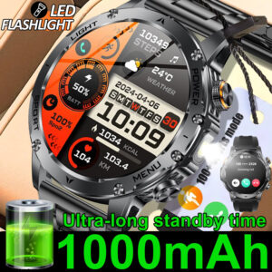 Lige Multifuncional Relógio Inteligente Masculino 1000mAh Grande