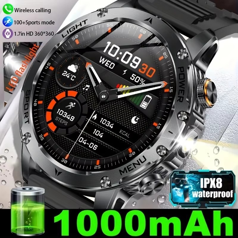 Lige Multifuncional Relógio Inteligente Masculino 1000mAh Grande