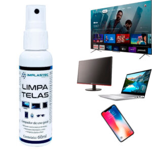Limpa Telas Clean Spray 60ml Led Plasma Lcd iPod iPad Tvs Monitores