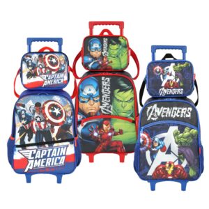 Linha Escolar Infantil Avengers Vingadores Mochila de Rodinhas e