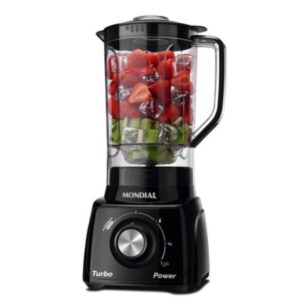 Liquidificador 2,2 L Mondial Turbo Power 500W 3 Vel