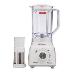 Liquidificador Mondial Turbo 220v branco cinza