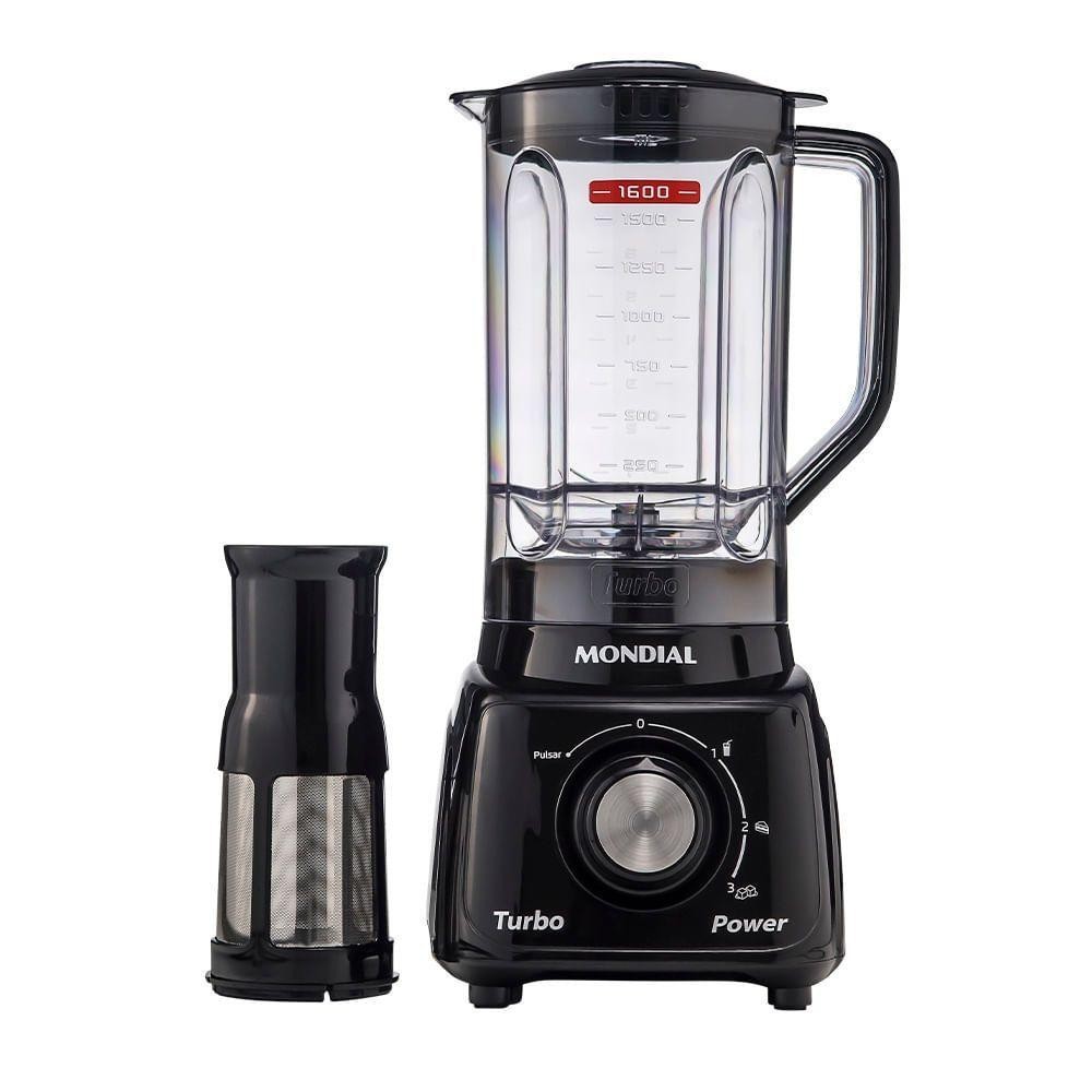 Liquidificador Mondial Turbo Power Preto 220V