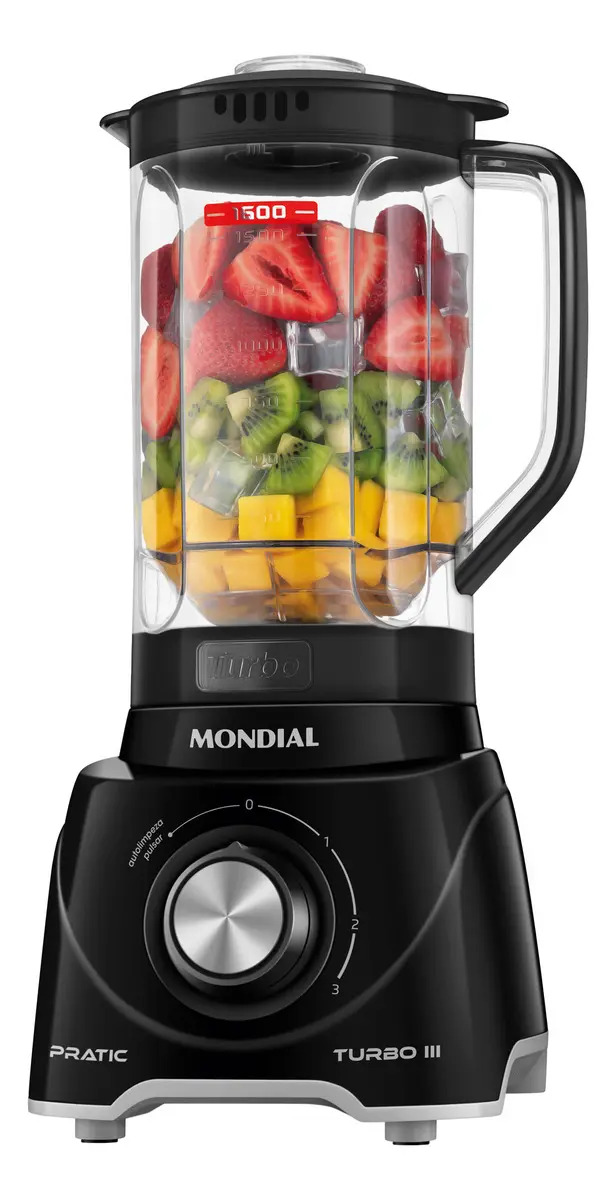 Liquidificador Pratic Turbo Iii Mondial 550W — Eletroportáteis