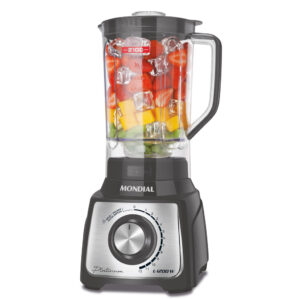 Liquidificador Turbo Platinum Mondial Grafite e Inox 1200W PI