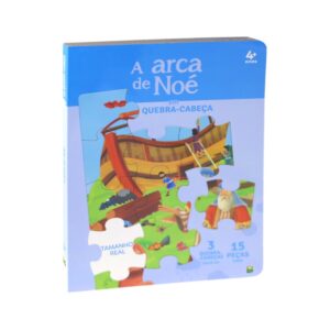 Livro Aventuras Bíblicas em Quebra-Cabeça A Arca de Noé 3 a 5 Anos