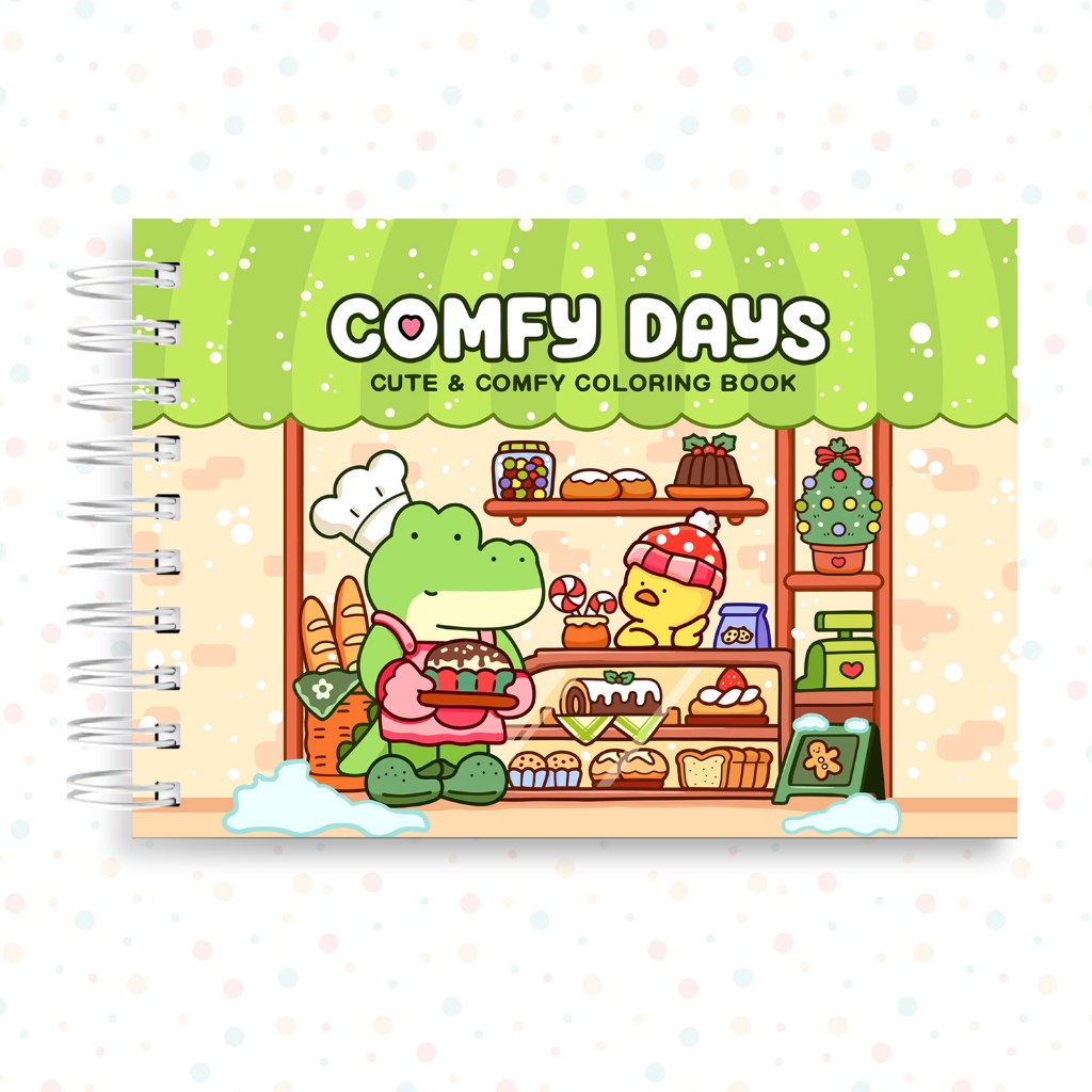 Livro de Colorir Comfy Days 40 Folhas 180 Gramatura Capa Dura Caderno