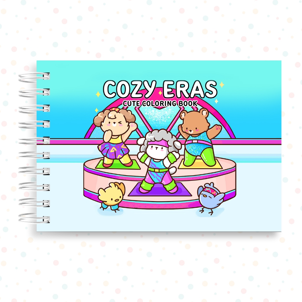 Livro de Colorir Cozy Eras 43 Folhas Grossas 180g Caderno de Desenho